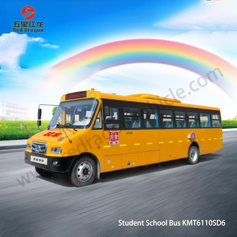 Manufacture KMT6110SD6 Primary And Secondary 56 Seat School Bus For Sale
